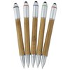 a group of pens with white caps