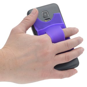 Additional Image 3 - a hand holding a purple and grey device
