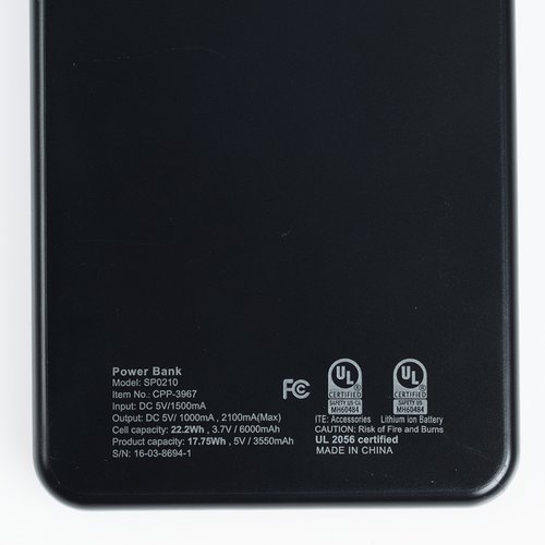 Additional Image 4 - a black rectangular object with white text