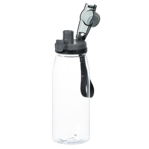 Additional Image 2 - a white water bottle with a black lid