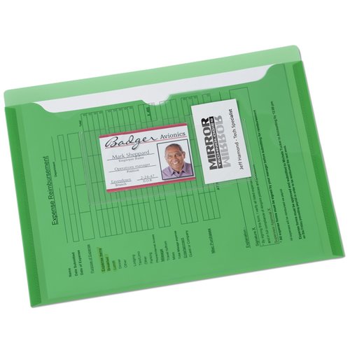 Additional Image 1 - a green file folder with a label