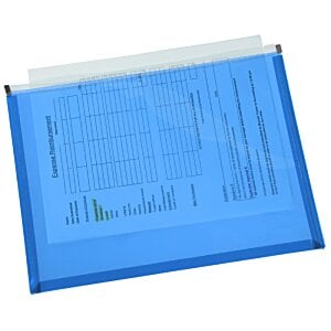 Additional Image 1 - a blue file folder with a white cover
