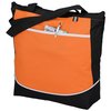 an orange and black bag