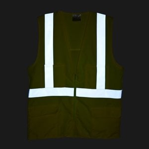 Additional Image 2 - a yellow vest with white stripes