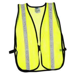 Additional Image 1 - a yellow reflective vest with grey stripes