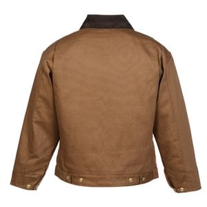 Additional Image 2 - a brown jacket with black trim