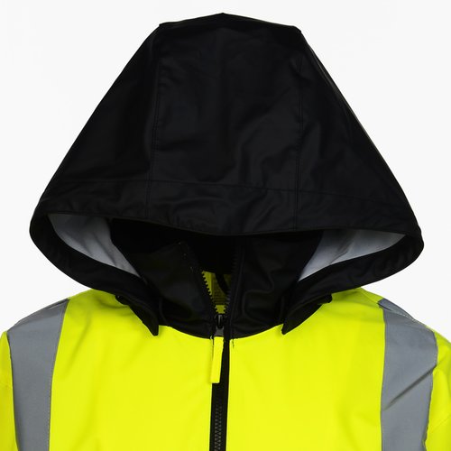 Additional Image 2 - a person wearing a yellow jacket with a hood