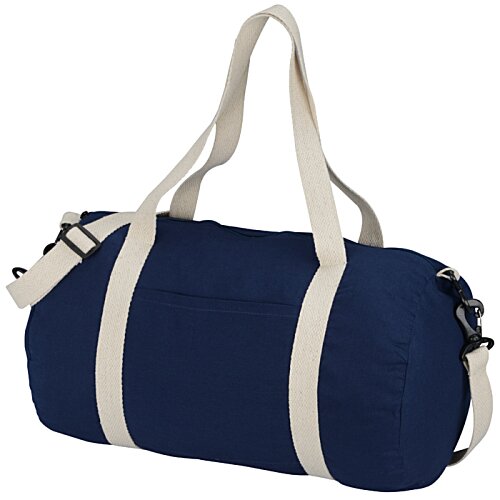 Additional Image 1 - a blue and white duffel bag