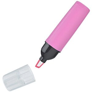 Additional Image 1 - a pink highlighter with a cap
