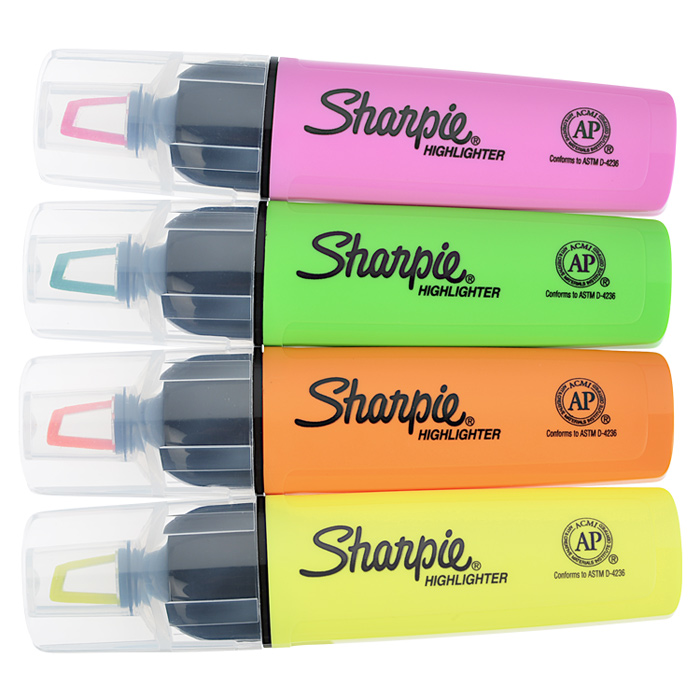 Sharpie Clear View See Through Tip Highlighter 3Pk (Yellow) FREE 1
