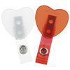 View Image 4 of 4 of TagID Holder - Heart - Translucent