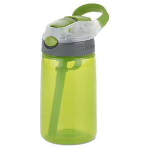 Additional Image 1 - a green water bottle with a straw