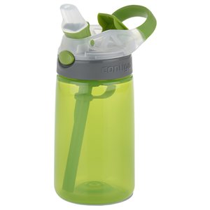 Additional Image 2 - a green water bottle with a straw