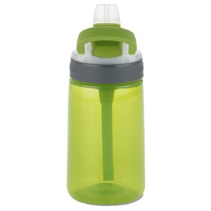 Additional Image 3 - a green water bottle with a grey lid