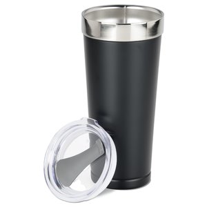 Additional Image 1 - a black and silver tumbler