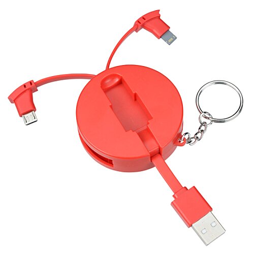 Additional Image 2 - a red cable with a key ring