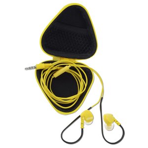 Additional Image 1 - a black and yellow earbuds