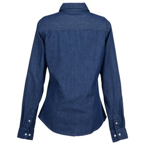 Additional Image 1 - a blue shirt with a long sleeve