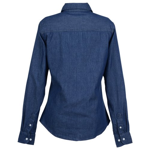 Additional Image 1 - a blue shirt with a long sleeve