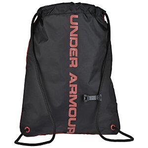 Additional Image 1 - a black backpack with red text