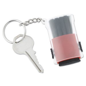Additional Image 2 - a key with a pink and black stamp