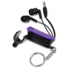 View Image 3 of 5 of Side Winder Ear Bud Stylus Keychain