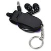 View Image 4 of 5 of Side Winder Ear Bud Stylus Keychain