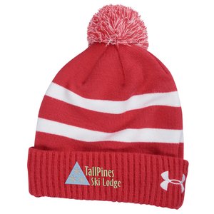 Additional Image 1 - a red and white beanie