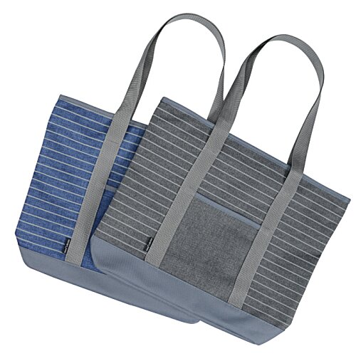 Additional Image 1 - a blue and grey bag with straps
