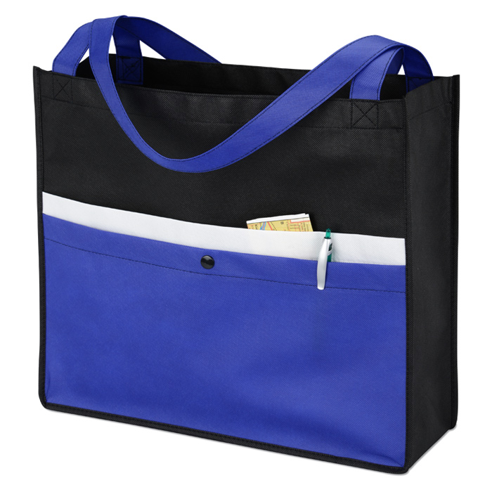 Corridor Non-Woven Tote Bag with Snap Pocket