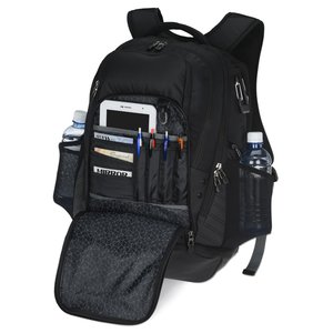 Additional Image 1 - a black backpack with a camera