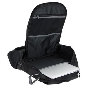 Additional Image 2 - a black backpack with a laptop