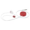 Additional Image 3 - a white earbuds with a red circle