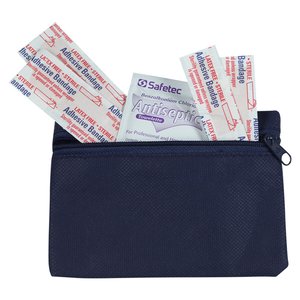 Additional Image 1 - a blue purse with money in it