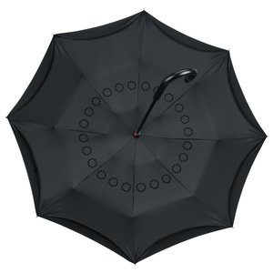 Additional Image 1 - a black umbrella with a handle