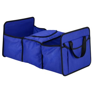 Additional Image 1 - a blue bag with a black handle