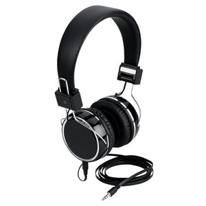 Additional Image 1 - a black headphones with a cord