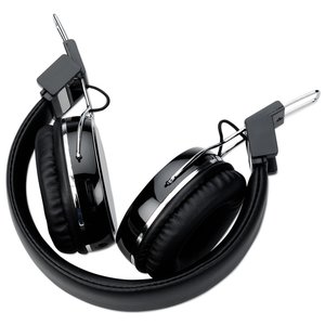 Additional Image 2 - a pair of black headphones