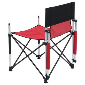 Additional Image 3 - a red and black folding chair