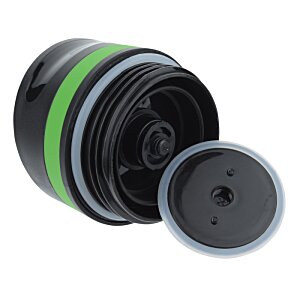 Additional Image 2 - a black and green cylinder with a black lid