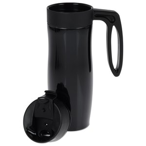 Additional Image 1 - a black water bottle with a handle
