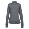 View Image 2 of 3 of adidas 1/4-Zip Heather 3-Stripes Pullover - Ladies' - Embroidered
