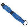 a blue strap with a black ring