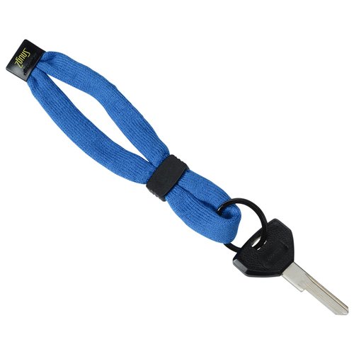 Additional Image 4 - a blue lanyard with a black round object