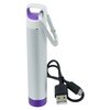 Additional Image 3 - a white and purple flashlight with a black cord