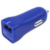a blue car charger on a white background