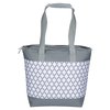 View Image 2 of 3 of Quatrefoil Double Compartment Cooler Tote