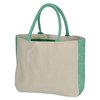 View Image 2 of 2 of Abstract Grid Cotton Tote
