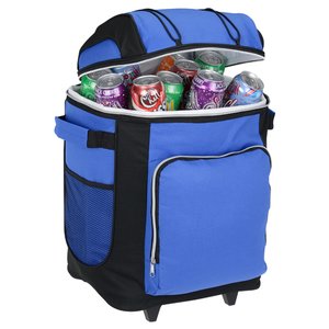 Additional Image 1 - a blue cooler with a black trim