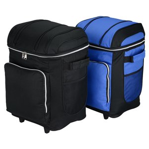Additional Image 3 - a pair of blue and black luggage bags